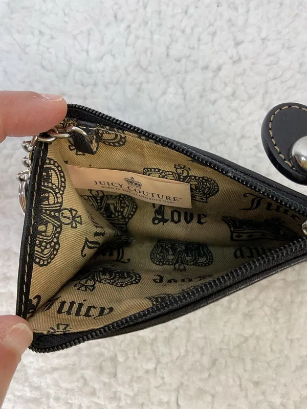 Juicy Couture Vintage Queen of Couture Velour Coin Wallet - Image 5