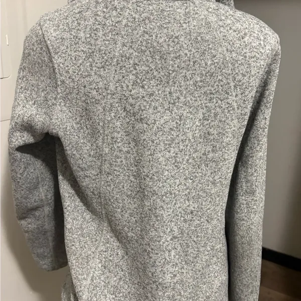 The North Face Heathered Gray Zip-Up Jacket - Image 7