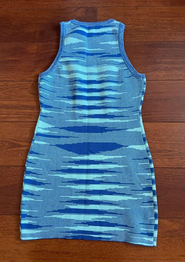 Beginning Boutique Blue Knit Dress - Image 7