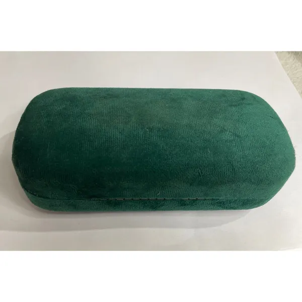 New Gucci Teal Green Velvet Large Case Eyeglasses Sunglasses Case - Image 3