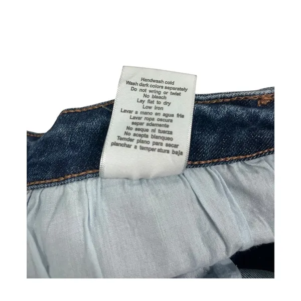 Judy Blue Wide Leg Crop Jeans Womens 32 Blue Stretch High Rise Boho Festival - Image 7
