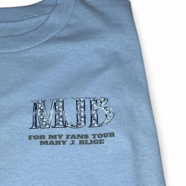 NWOT! Mary J Blige MJB ‘For My Fans Tour’ 2025 T-shirt Size Medium Concert Tee - Image 4