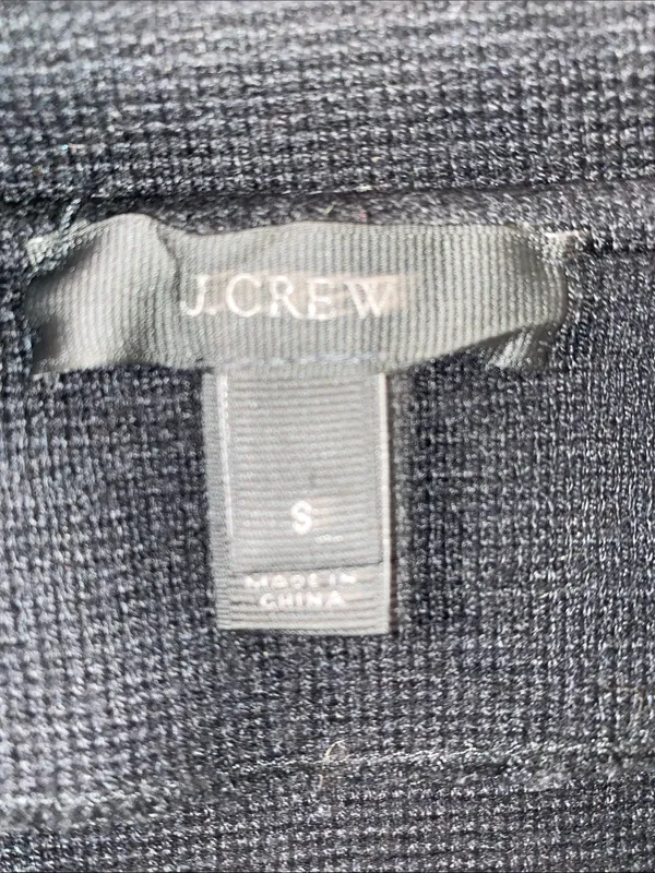 J. Crew Merino Wool Blend Black Open-Front Women's Blazer Jacket - Image 2