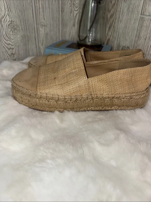 Steve Madden Tan Raffia Slip-On Espadrilles - Image 3