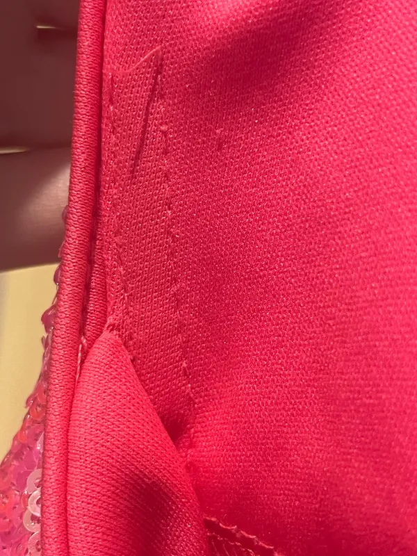 ASHLEYlauren 4445 Neon Pink Sequin Mini Dress - Size 4 - Image 7