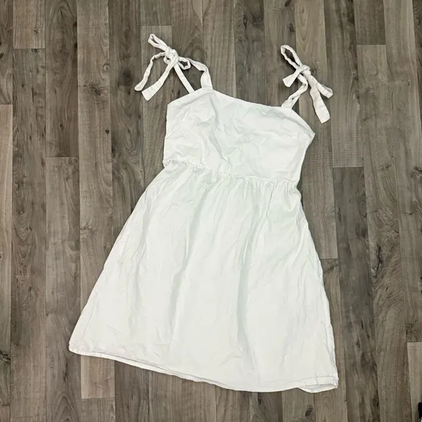 Revolve Clarisbelle white bow detail coquette cottagecore mini sun dress - Image 2