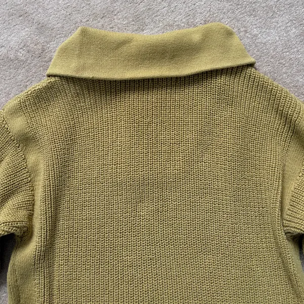 Ava & Viv Quarter Zip Shaker Stitch Pullover Sweater Moss Green Size X / 14W - Image 9