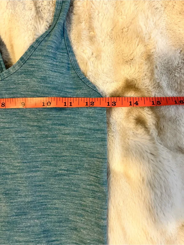 lululemon athletica Heathered Teal Scoop Neck Tank - Image 3