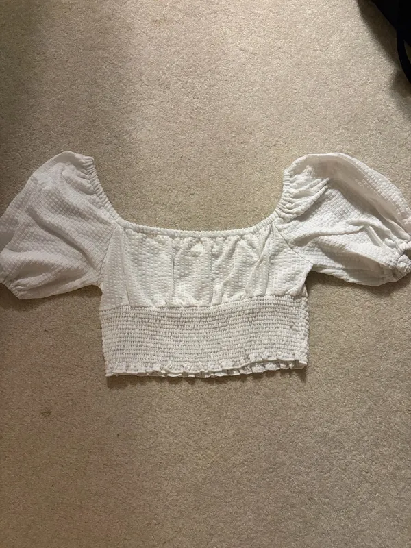 Altar'd State Top Puff Sleeve Crop - Image 5