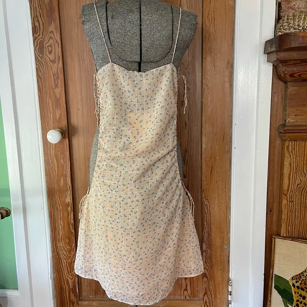 NWT Sabo Skirt Side Cut-Out Bluebell Nara Mini Dress ~ Size Medium 💛🍄 - Image 5