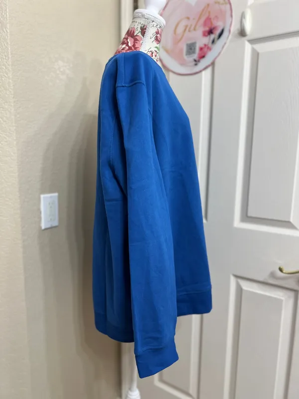 Tek Gear Men's Crewneck Sweater in Vibrant Blue - Image 2