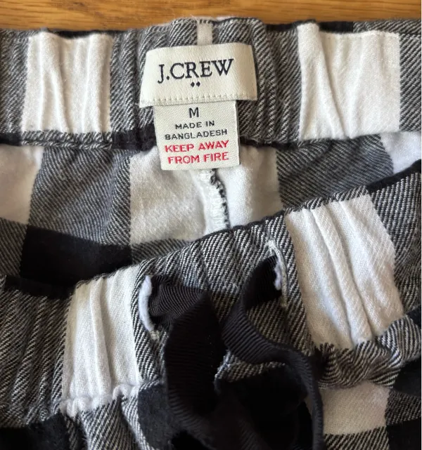 J. Crew Checkered Pajama Bottoms - Image 3