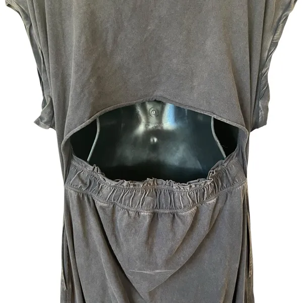 Free People FP Movement Hot Shot V-Neck Onesie Washed Black - Image 8