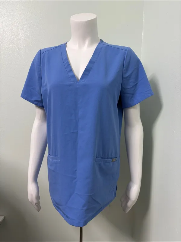FIGS Catarina Ceil Blue Small Scrub top - Image 7