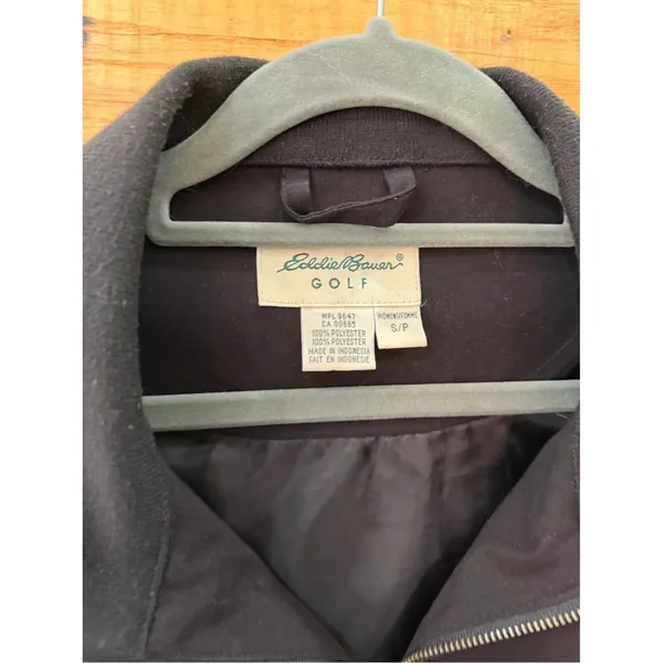 Vintage Eddie Bauer Golf Black Full Zip Vest Women’s Small - Image 3