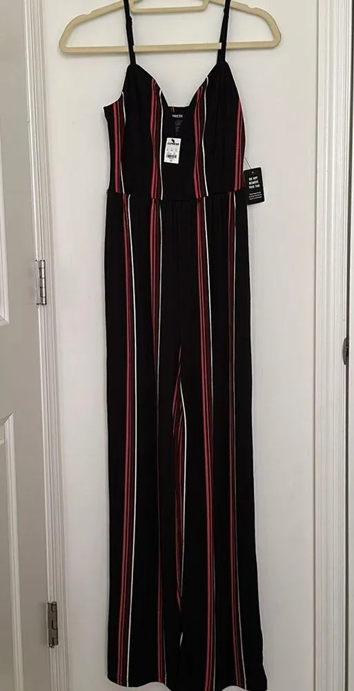 NWT Striped Black Jumpsuit - Image 2