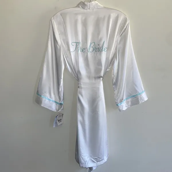 Intimo The Bride Satin Robe Womens‎ Large White - Image 2
