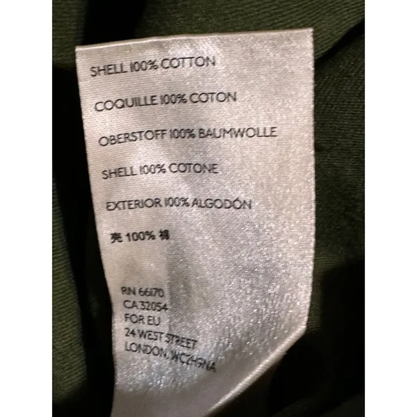 Urban Outfitters XS Olive Green Paperbag Waist Cotton Pants - Image 10
