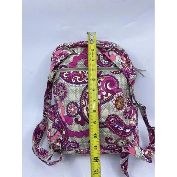 Vera Bradley Msrp Pink Gray Backpack - Image 3