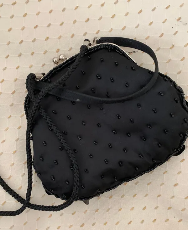 Sequin Evening Bag Black - Image 2