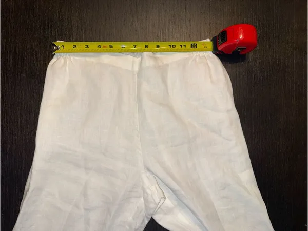 Amelline White Wide Leg Linen Pants Lightweight Laganlook Minimalist - Image 3