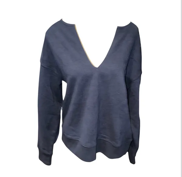 Deep v sweatshirt Blue Size XL - Image 3