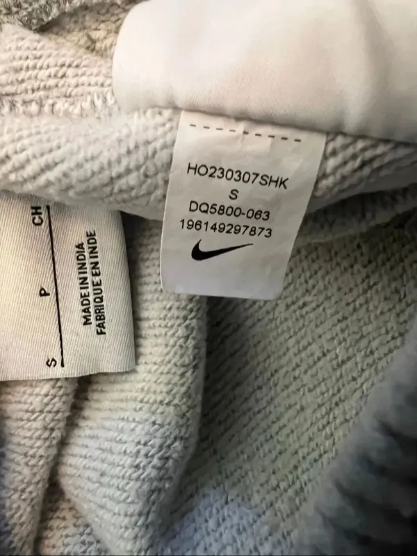 Nike Heathered Gray Club Fleece Mid Rise Oversized Sweatpants Women's Small - Image 6