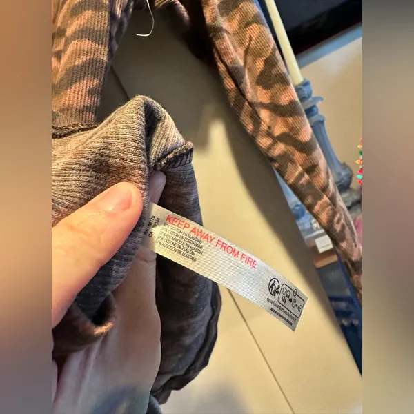 NWOT FREE PEOPLE Kick Off Printed Layer - Zebra Combo $68 MSRP - Image 7