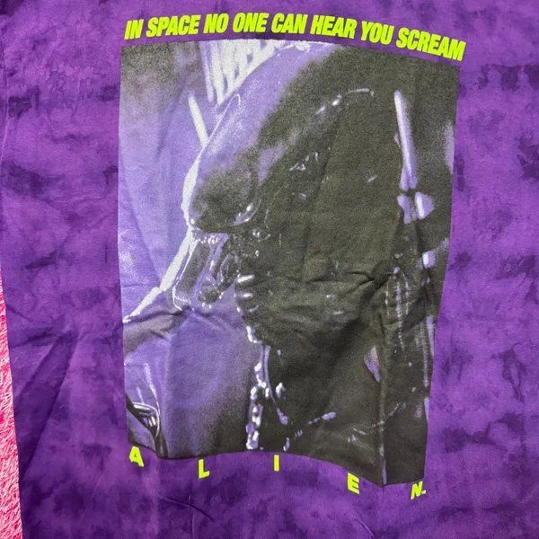 Alien Xenomorph In Space No One Can Hear You Scream Tie Dye M - Image 2