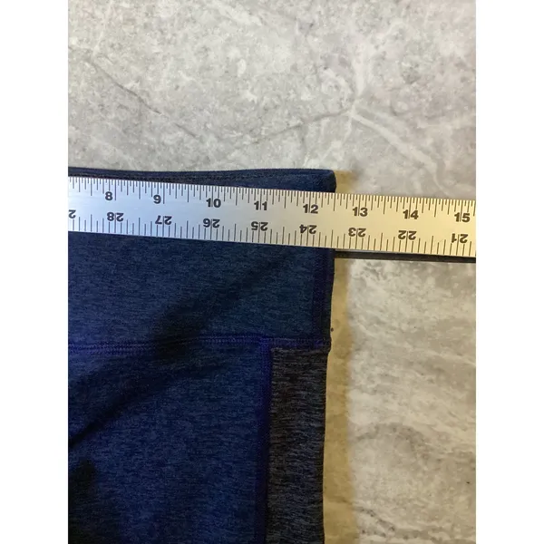 Vuori Womens Small Blue Heather Colorblock High Rise Performance Leggings Yoga - Image 5