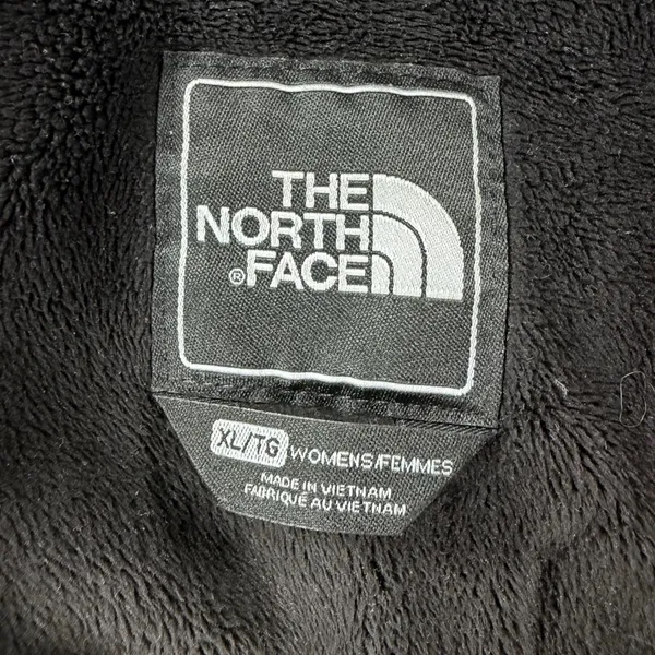 Y2k The North Face Womens XL Black Softshell Fleece Lined Hooded Jacket - Image 8