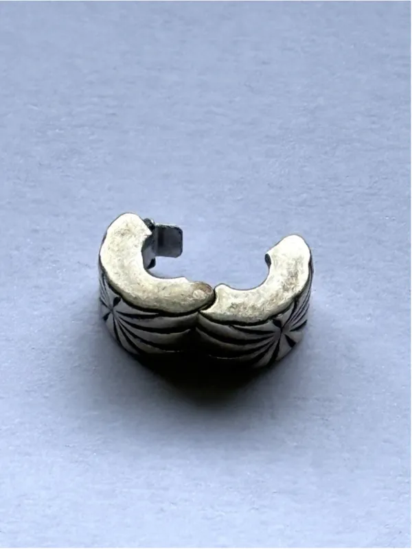 Pandora Sterling Silver Sunburst Clip Charm Retired Stamped 925 ALE - Image 4