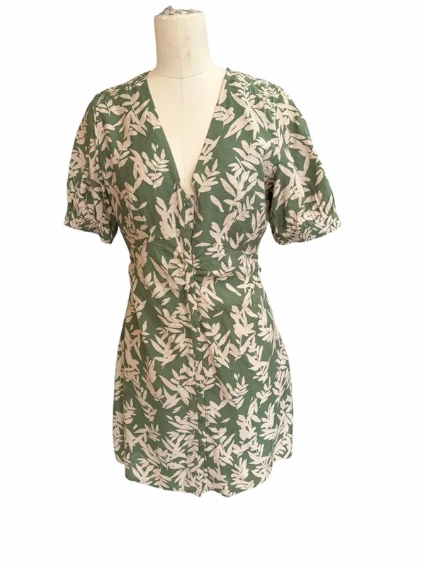 ba&sh‎ Olive Green Lady Dress size small - Image 3