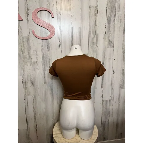 GAZE brown blouse size XS Brown - Image 5