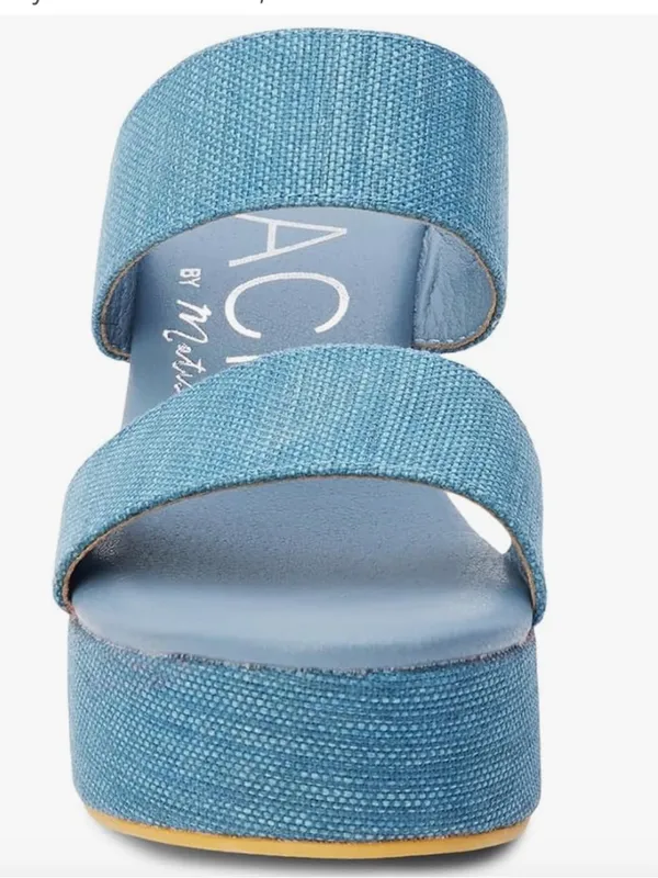 New in Box Matisse Beach Ocean Avenue Denim Sandals Sz 8 - Image 3