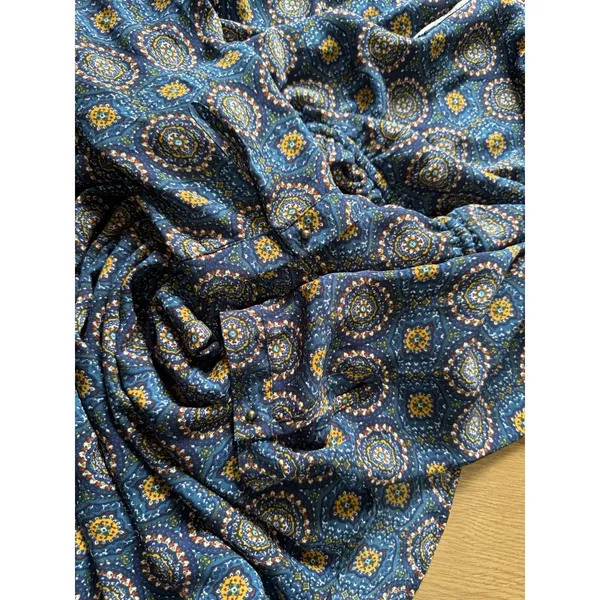 Daniel Rainn Shift Dress Women XL Navy Blue Geometric Lined Bohemian Hippie Chic - Image 8