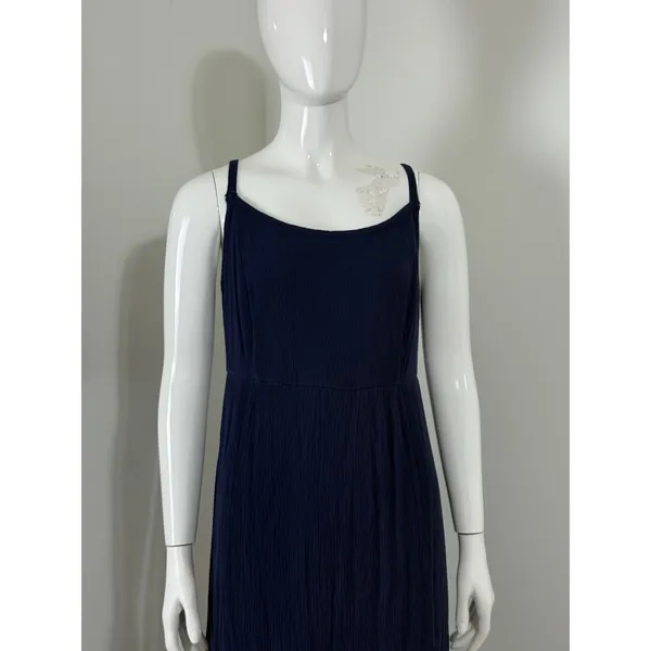 Torrid Navy Tie Dye Lace Up Back Maxi Dress Womens Plus Size 1 1X Boho Sundress - Image 5