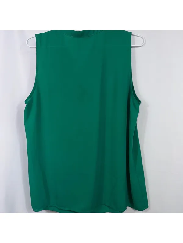 Collective Concepts Green Sleeveless Blouse Medium - Image 7