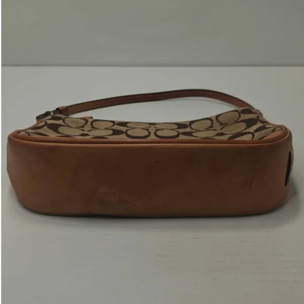 Vintage tan Coach demi mini canvas leather #6094 - Image 5