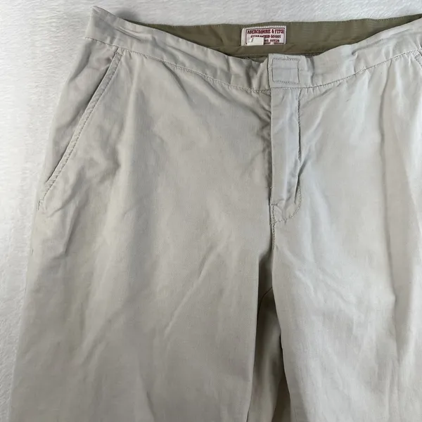 Vtg 90s Abercrombie & Fitch Sz 2 Pants Gorpecore Outdoor Hiking Camping Khaki - Image 4