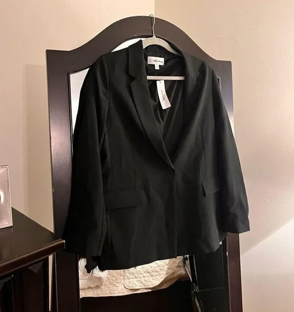 New The Drop Blake Long Blazer XS Black - Image 3