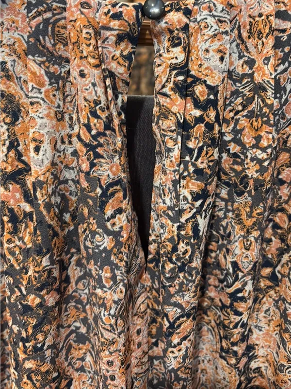 Maurices Gray & Orange Floral Dress - Size M - Image 5