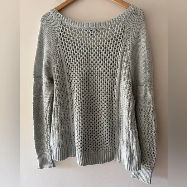 American Eagle‎ Light Blue Sweater Wool Cotton Blend - Image 3