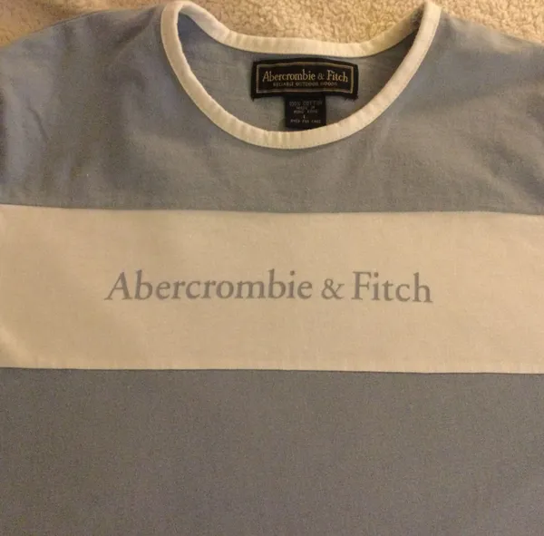 Vintage 90s/y2k Abercrombie Logo Spell Out Tee - Sz Large - Image 6