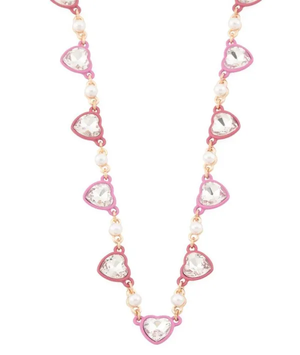 NWT Betsey Johnson Heart Station Necklace - Image 2