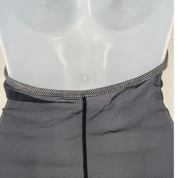 Vtg Y2k Sentimental Sam Hourani Dress OS Indie Metallic Club Street Mesh Rave - Image 8