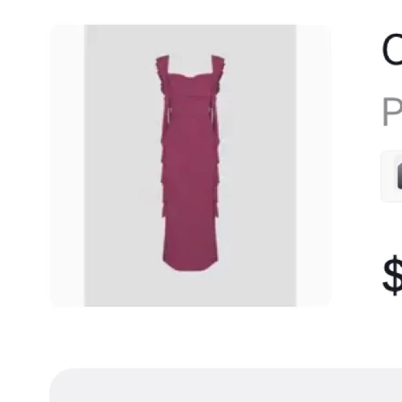 Cider NWT - Mesh Ruffle Hem Maxi Dress - Image 2