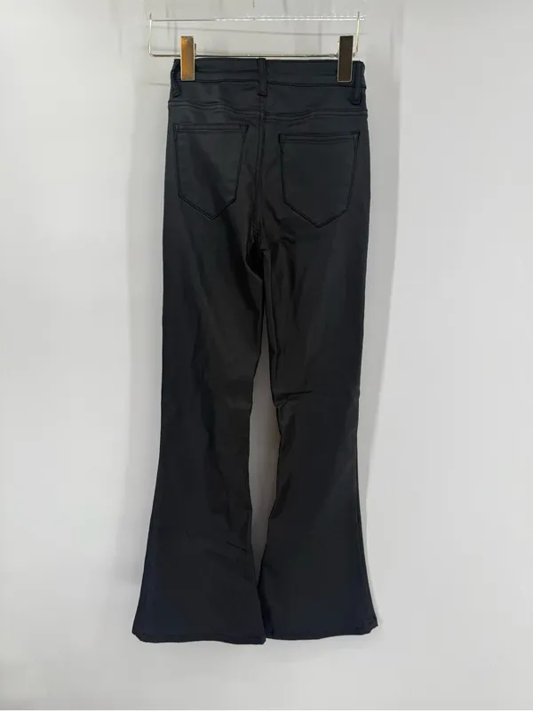 EDIKTED Luna Faux Leather Flare Pants Womens Jeans size xs‎ - Image 3
