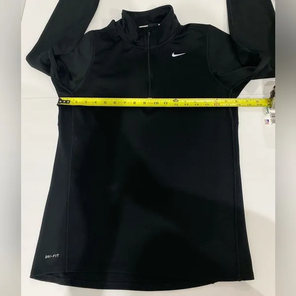 Nike Running Black Dri-Fit Athletic 1/4 Zip Pullover Womens Size S - Image 6