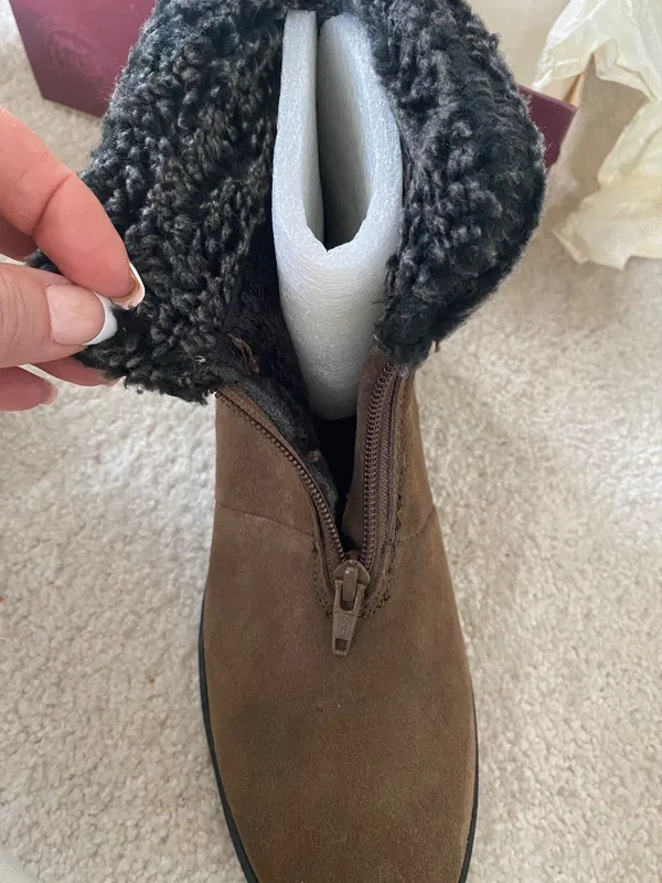 G.H. Bass & Co. Neemo Ankle Boot suede Solid Brown Size 10M Women’s NIB - Image 11